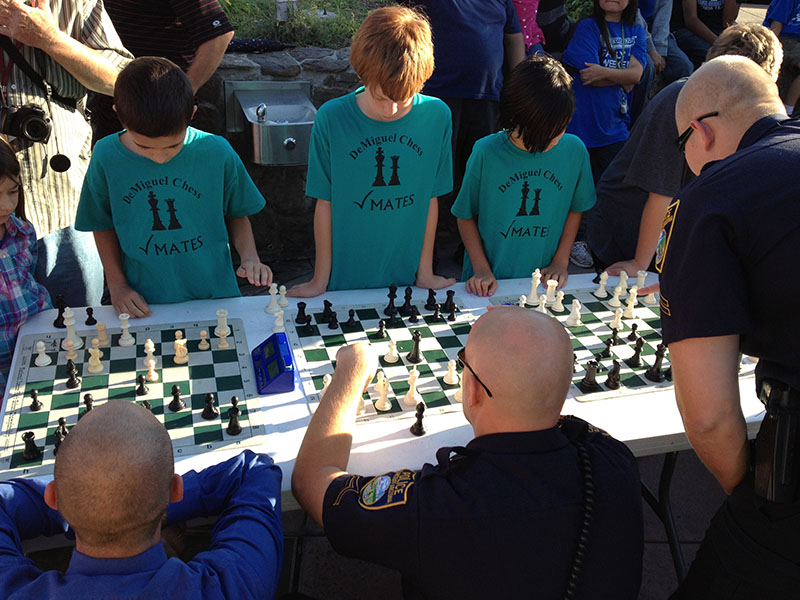 DeMiguel Chess club versus Flagstaff Police Department in Blitz Chess